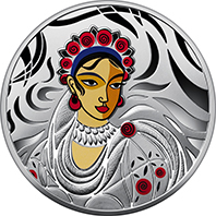 Реверс монети Світ мистецтва кутюр’є. Любов Панченко