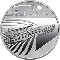 Введена в обіг монета `Українська бавовна. Безпілотний надводний апарат "Magura"` у сувенірному пакованні