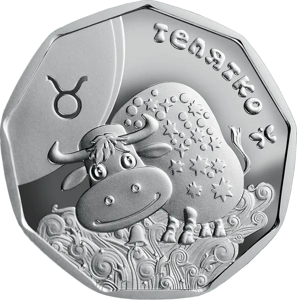 Монета Теленок 2 грн  серебро (Ag 925)  7.78г 1