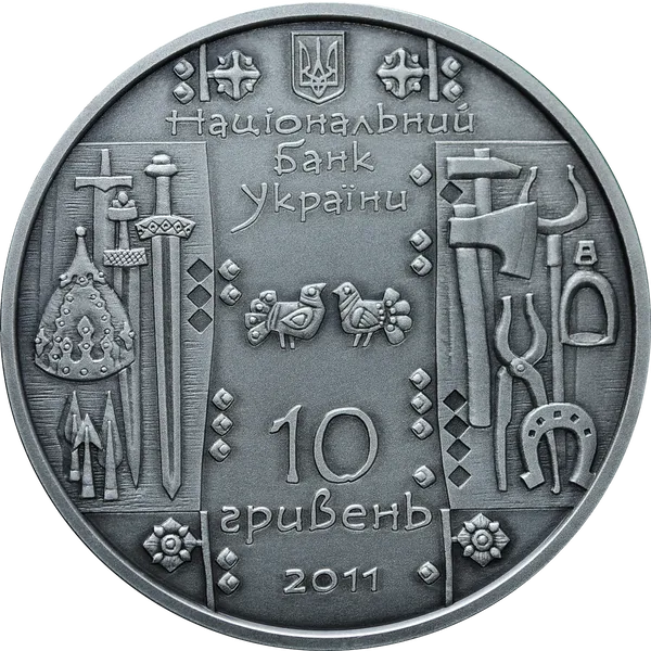 продам срібну монету коваль у футлярі із сертифікатом 2