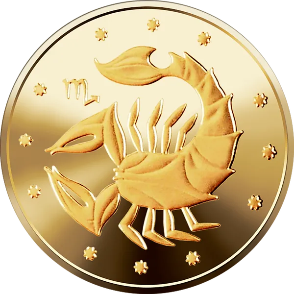 Реверс монеты Скорпион