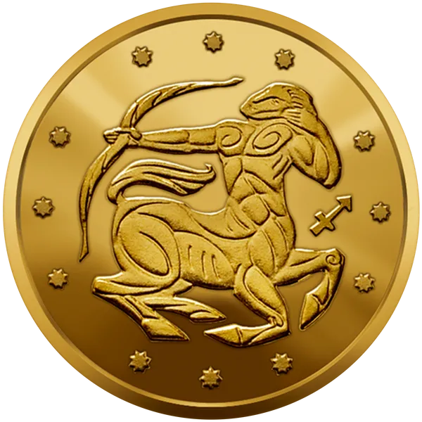 Продам пам'ятну монету Стрілець (золото (Au 999,9)) 1
