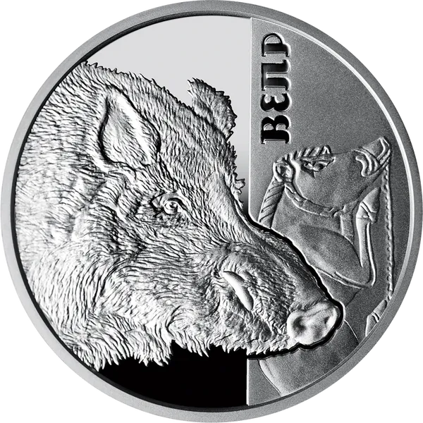 Реверс монети Вепр