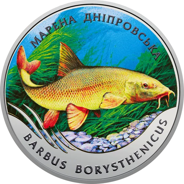 Coin reverse The Dnieper Barbel