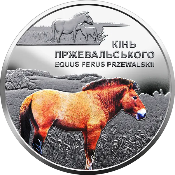Coin reverse Chornobyl. Rebirth. Przewalski’s Horse