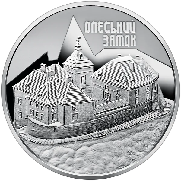 Реверс монети Олеський замок