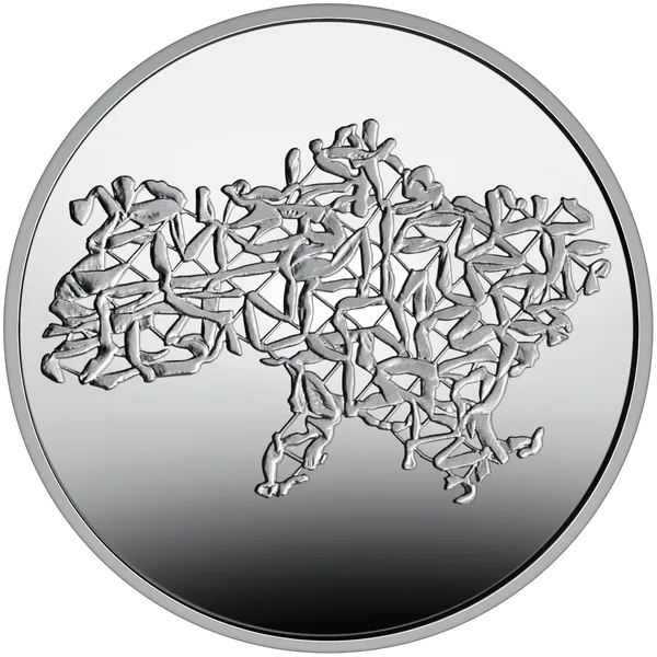 Реверс монеты Страна супергероев. Спасибо волонтерам!