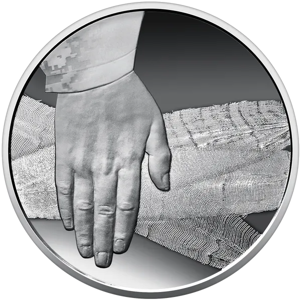 Реверс монеты Страна супергероев. Спасибо медикам!