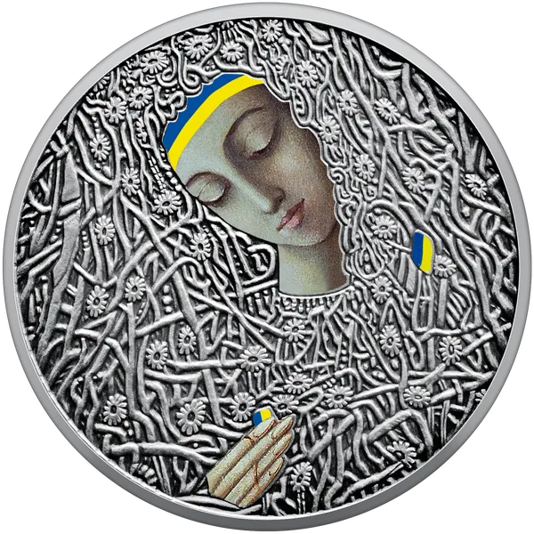 Реверс монети Пльонтанізм (Іван Марчук) у футлярі