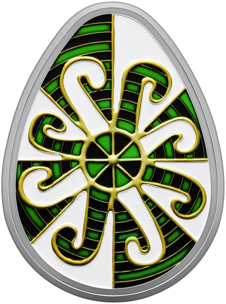 Реверс монети Великодня радість. Писанка