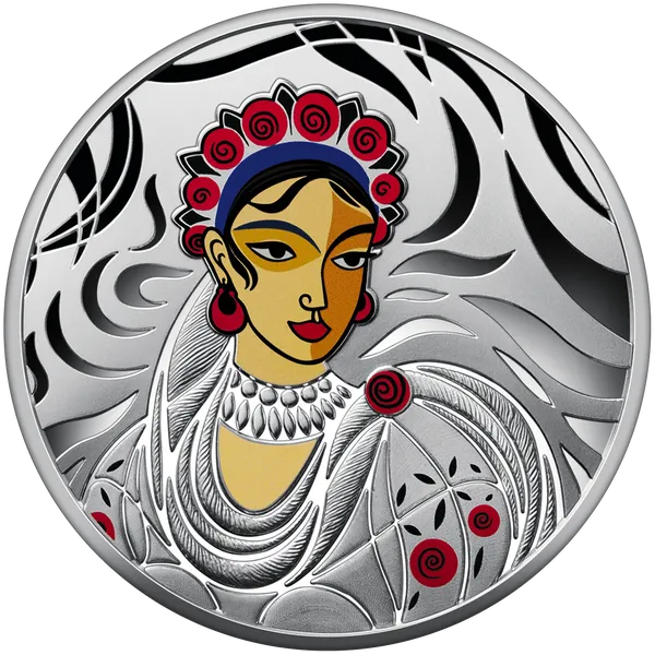 Продам пам'ятну монету Світ мистецтва кутюр’є. Любов Панченко (срібло) 1