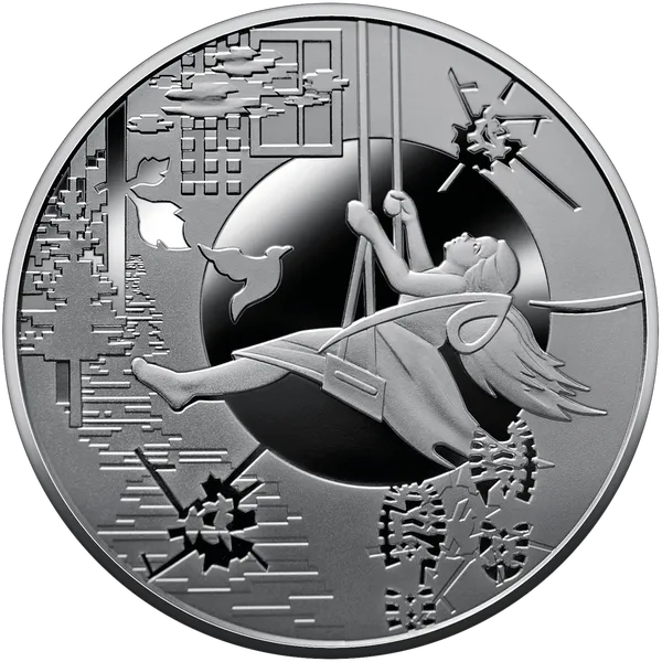 Реверс Пам`ятна медаль `Київщина. Міста героїв: Буча, Гостомель, Ірпінь`