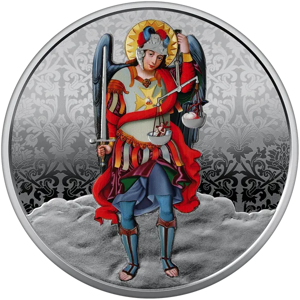 Продам памятную монету Архангел Михаил (серебро) 1