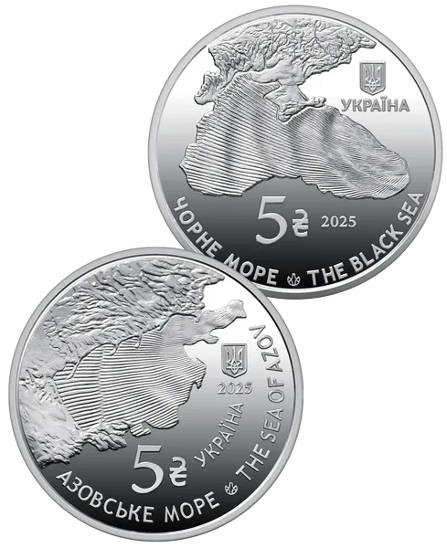 Аверс монеты Набор из двух памятных монет «Обитатели морских глубин» в сувенирной упаковке.