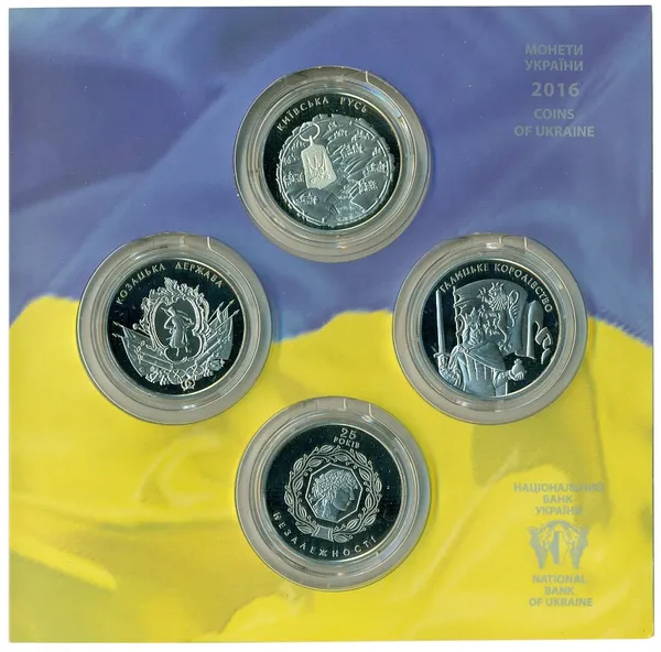 Реверс монети Набір 25 років незалежності України