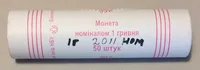 Продам ролл монет номинал 1 гривна Владимир Великий 2011 год