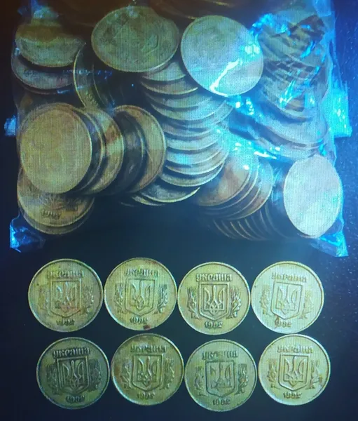 50 копійок 1992 р. малий герб 2ААм 100 шт. 50 копеек 1