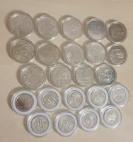 Повний набір - 28 монет НБУ в капсулах. Зброїні сили україни. Номінал 10 грн кожна. (фото застаріле)