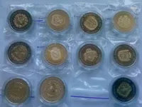 набір монет біметал 5грн Області  85 років Дніпропетровській області, Чернігівській області, Вінницькій області, Київській області, Полтавській обл