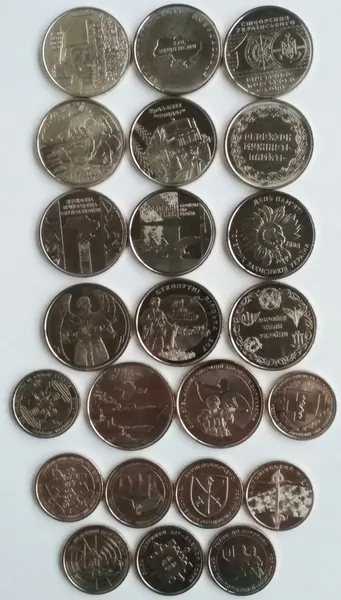 Серія "Збройні Сили України"2018-2025.Лот 25 монет UNC 1