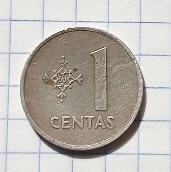 Продам 1 цент.Литва. 1