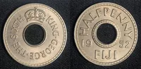Продам монету Фіджі ½ пенні, 1952 рiк