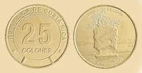 Продам пам'ятну монету Коста-Ріки 25 колонів, 2023 (2025) р. "Провінція Лимон: пляж Мансанільо"