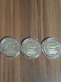 Продам пам'ятну монету 75 років Харківському національному аерокосмічному університету ім. М.Є.Жуковського (нейзильбер), 2005 р.