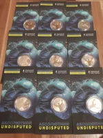 Продам памятную монету Абсолютный в сувенирной упаковке ( А. Усик), нейзильбер, 2024 г.