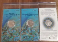 Продам памятную монету Предоставление статуса страны-кандидата на членство в ЕС в сувенирной упаковке (нейзильбер), 2022 г.