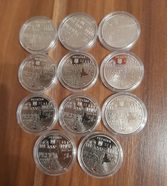 Продам памятную медаль НБУ Город-героев Мариуполь (2022 г.) 1