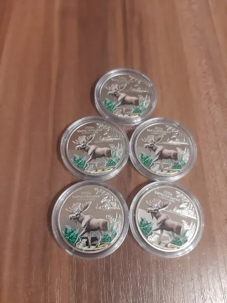 Продам пам'ятну монету Чорнобиль. Відродження. Лось європейський (нейзильбер), 2025 р. 1