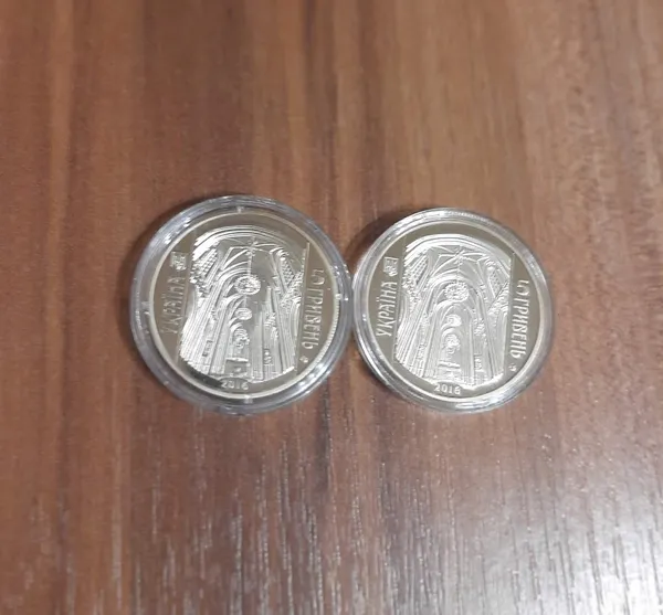 Продам пам'ятну монету  Костьол святого Миколая (м.Київ) (нейзильбер), 2016 р. 2