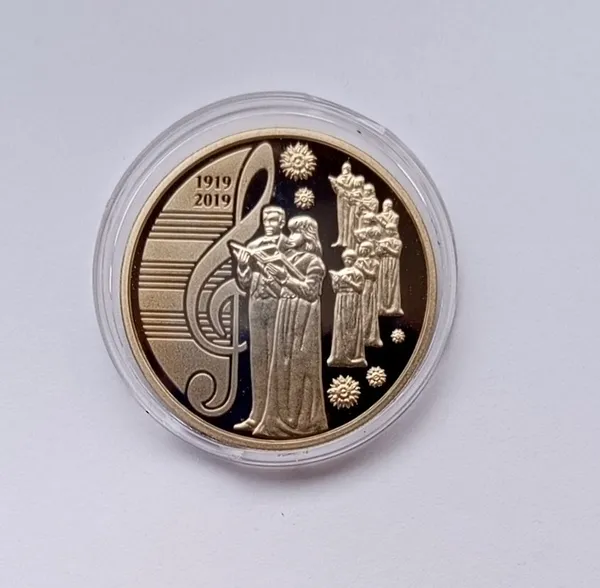 Україна 5 гривень 100 років з часу утворення Національної капели України Думка 2019 1