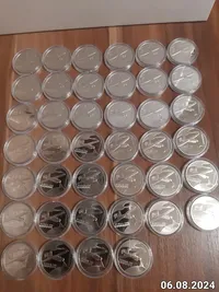 Продам памятную монету Украинский хлопок. Аист -100 (Лелека-100), (нейзильбер) ,2024 г.