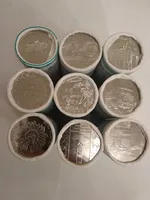 монети 10 грн в ролах по 27 шт 2022 рік ТРО, ССО , ВМС, 2021рік Десантно-штурмові війська, 2020рік Прикордонна служба, Повітряні сили збройних сил, День пам"яті загиблих захисників 2019рік КрАЗ" Солдат",  На варті життя, Учасникам бойов.дій, 2018р. Кіборг