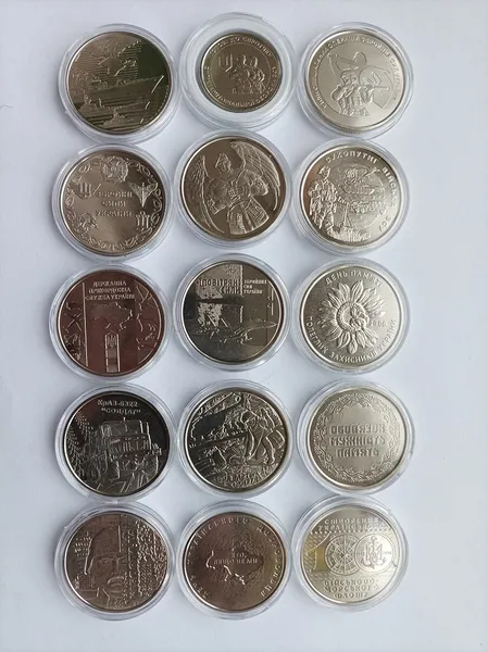 набір 27-ти монет 10 грн ДСНС СБС Національна поліція Національна Гвардія Сили логістики,Війська звязку, Медична служба, Державна служба транспорту,Командування обєдн,сил,Антонівський міст, ППО, ТРО,Сили спеціальних операцій, Військово-морські сили,Сухопу 1
