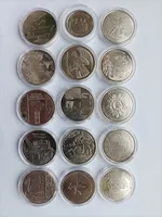 набір 27-ти монет 10 грн ДСНС СБС Національна поліція Національна Гвардія Сили логістики,Війська звязку, Медична служба, Державна служба транспорту,Командування обєдн,сил,Антонівський міст, ППО, ТРО,Сили спеціальних операцій, Військово-морські сили,Сухопу